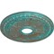 Ekena Millwork Raymond Ceiling Medallion (Canopies up to 5 1/8"), 18 1/8"OD 3 5/8"ID x 1 1/8"P, Copper Green Patina CM18RACGS - alternate 2